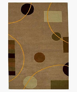 Hand-tufted Eklas Contemporary Wool Rug (8' x 10'6)