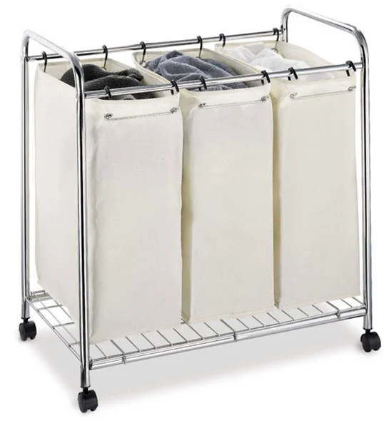 Organize It All 3-section Laundry Sorter