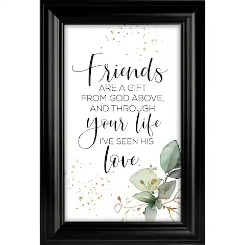 Friends Are A Gift Heaven Sent Plaque Frame 8"x12"