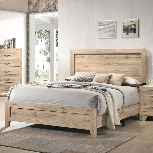 The Gray Barn Magnolia Queen Bed in Washed Oak