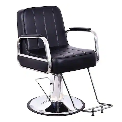 BarberPub Classic Hydraulic Barber Chair Hair Spa Salon Styling Beauty Equipment 3128 - black