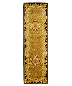 Safavieh Handmade Classic Juliette Gold Wool Runner (2'3 x 10')