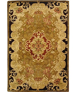 Safavieh Handmade Classic Juliette Gold Wool Rug (5' x 8')