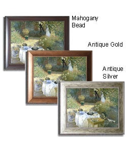Claude Monet 'The Lunch' Framed Canvas Art