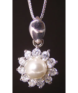 Handcrafted Silver Pearl Pendant (Thailand)