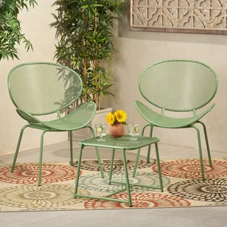 Elloree Outdoor Modern 2 Seater Chat Set by Christopher Knight Home