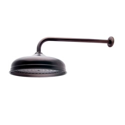 Oil-rubbed Bronze Victorian Showerhead and Arm
