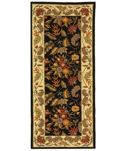Safavieh Handmade Paradise Black Wool Runner (2'6 x 6')