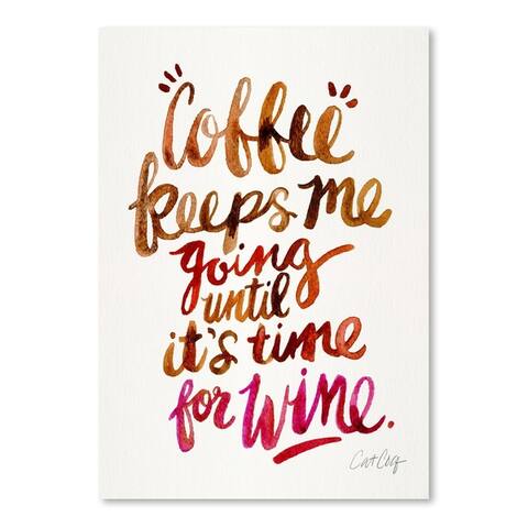 Coffee And Wine Poster Art Print
