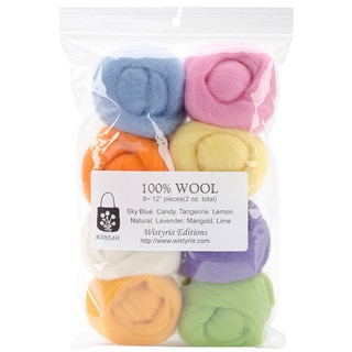 Wistyria Editions Assorted Wool Roving (Pack of 8)