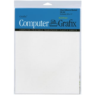 Computer Grafix 8.5x11-inch Ink Jet Adhesive Film Sheets (Pack of 6)
