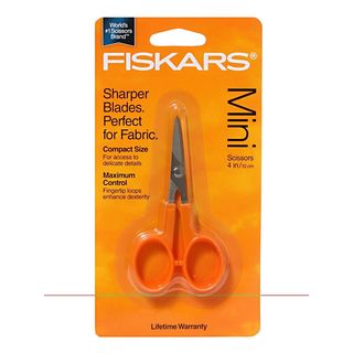 Fiskars Orange Four-inch Durable Detail Cutting Craft Scissors