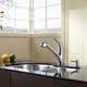 Thumbnail 5, KRAUS Single-Handle Solid Stainless Steel Kitchen Faucet with Pull Out Dual-Function Sprayer. Changes active main hero.