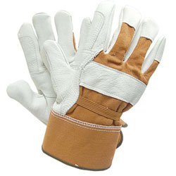 Adi Designs Deerskin Premium Leather Work Gloves with Elastic Back