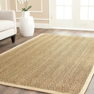Safavieh Casual Natural Fiber Hand-Woven Sisal Natural / Beige Seagrass Area Rug (6' x 9') - 6' x 9'
