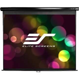 Elite Screens M136UWS1 Manual Ceiling/Wall Mount Manual Pull Down Pro