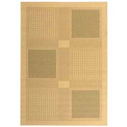 Safavieh Indoor/ Outdoor Lakeview Natural/ Olive Rug (5'3 x 7'7)