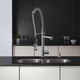 KRAUS Commercial-Style Single-Handle Kitchen Faucet with Pull Down Pre-Rinse Sprayer
