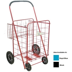 Large Heavy-duty Shopping Cart with Basket