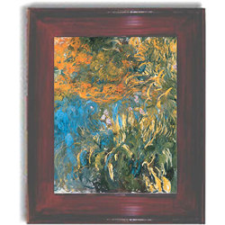 Claude Monet 'Iris, 1914-1917' Framed Canvas Art