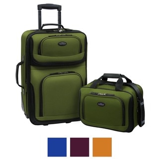 U.S. Traveler by Traveler's Choice RIO 2-piece Expandable Carry-on Luggage Set
