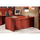 preview thumbnail 1 of 0, Mayline Aberdeen 72-inch Cherry Bow Front Desk Shell
