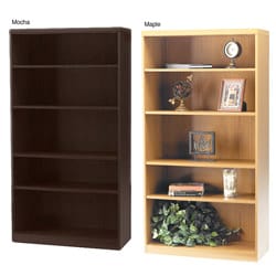 Mayline Aberdeen 5-shelf Laminate Bookcase