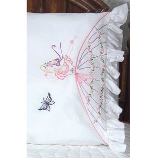 Colonial Lady Stamped Embroidery Pillowcase