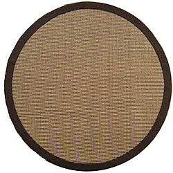 Hand-woven Sisal Choco Brown Jute Rug (8' Round)