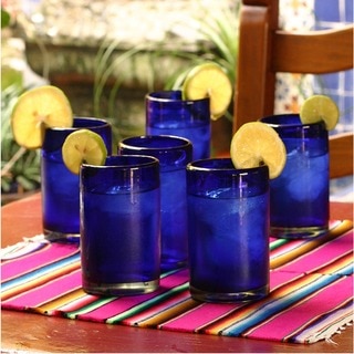 Set of 6 'Solid' Drinking Glasses (Mexico)