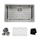 KRAUS 30 Inch Undermount Single Bowl 16 Gauge Stainless Steel Kitchen Sink with NoiseDefend Soundproofing