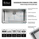 KRAUS 30 Inch Undermount Single Bowl 16 Gauge Stainless Steel Kitchen Sink with NoiseDefend Soundproofing