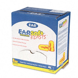 EARsoft Yellow Neon Blasts Soft Foam Earplugs (Case of 200 Pairs)