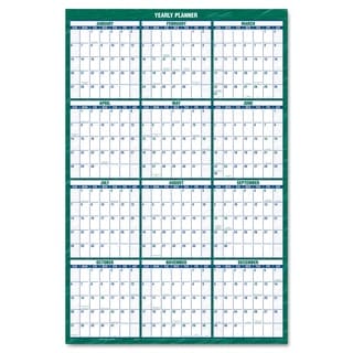AT-A-GLANCE Vertical Erasable Wall Planner 2016