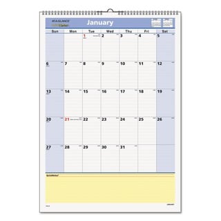 AT-A-GLANCE QuickNotes 2016 Wall Calendar