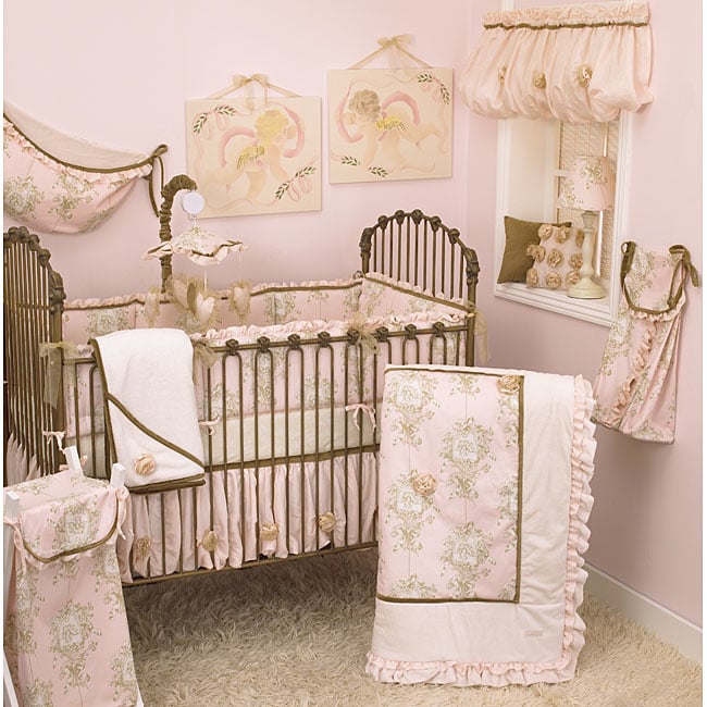 Cotton Tale Lollipops and Roses 4-piece Crib Bedding Set. Opens flyout.
