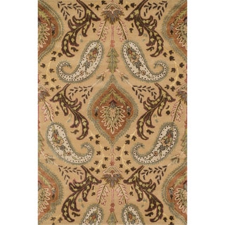Hand-tufted Alyah Beige/ Multi Wool Area Rug (5' x 7'6)