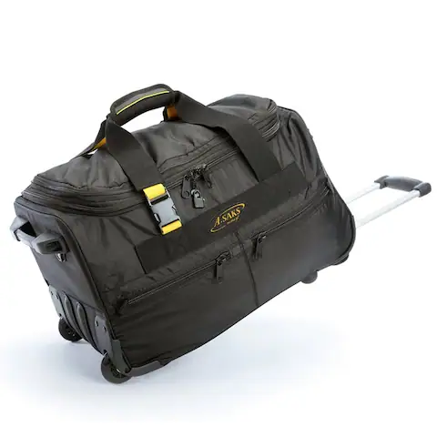 A.Saks Lightweight Expandable 20-inch Carry-On Rolling Duffel