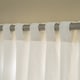 Luxury White Linen Curtain Panel