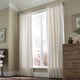 Luxury White Linen Curtain Panel