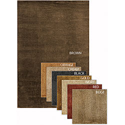 Artist's Loom Hand-woven Contemporary Solid Natural Eco-friendly Jute Rug (2'6x7'6)