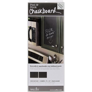 Wallies Peel and Stick 'Slate Grey' Chalkboard Panels (Pack of 2)
