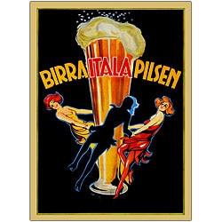 'Birra Itala Pilsen' Framed Art