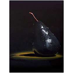 Roderick Stevens 'Black Pear' Canvas Art