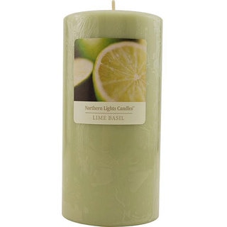 Essential Blend 3x6-inch Lime Basil Pillar Candle