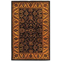 Safavieh Handmade Golden Jaipur Black/ Gold Wool Rug (4' x 6')