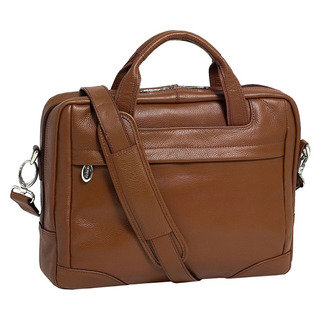 McKleinUSA Montclare Brown Small Leather 13.3-inch Laptop Briefcase