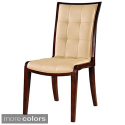 King Leather Dining Chairs (Set of 2)