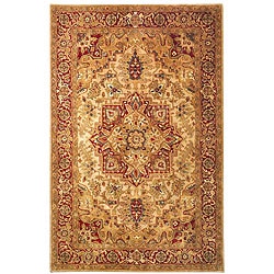 Safavieh Handmade Classic Heriz Gold/ Red Wool Rug (9'6 x 13'6)
