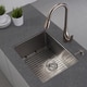 KRAUS 23 Inch Undermount Single Bowl 16 Gauge Stainless Steel Kitchen Sink with NoiseDefend Soundproofing